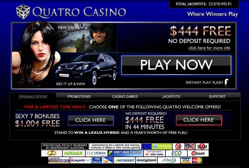 Quatro Casino: Dive into the World of Online Gambling Quatro casino main page